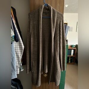 Barefoot Dreams Cozy Chic Lite Duster Cardigan - size XL - Taupe